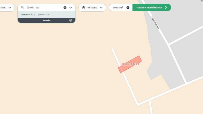 Újtelek bt 123/1 hrsz