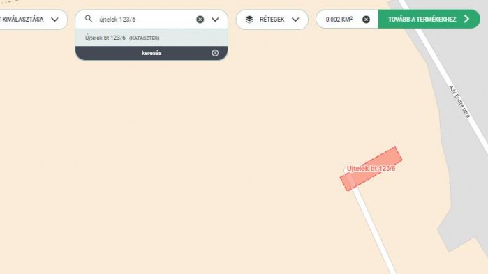 Újtelek bt 123/6 hrsz