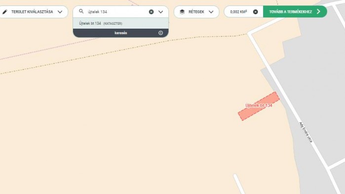 Újtelek bt 134 hrsz