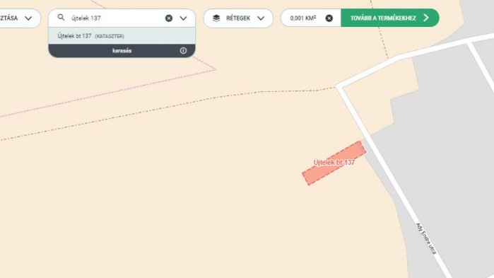 Újtelek bt 137 hrsz