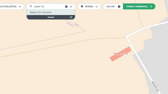 Újtelek bt 139 hrsz