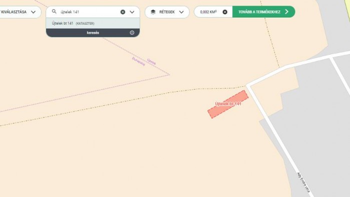 Újtelek bt 141 hrsz