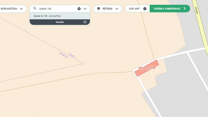 Újtelek bt 168 hrsz