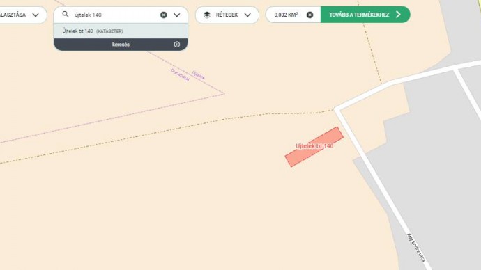 Újtelek bt 140 hrsz